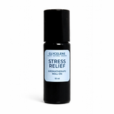 aromatherapy roll-on bottle labeled Stress Relief' by Glycelelene on a white background small