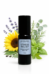 Glycelene stress relief aromatherapy roll on with lavender and eucalyptus essential oils small